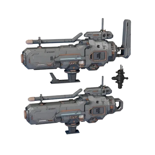 Стилизованная 3D-модель Чистого Sci-Fi Энергетического Элемента, стилизованный изометрический рендер, показывающий светящиеся
