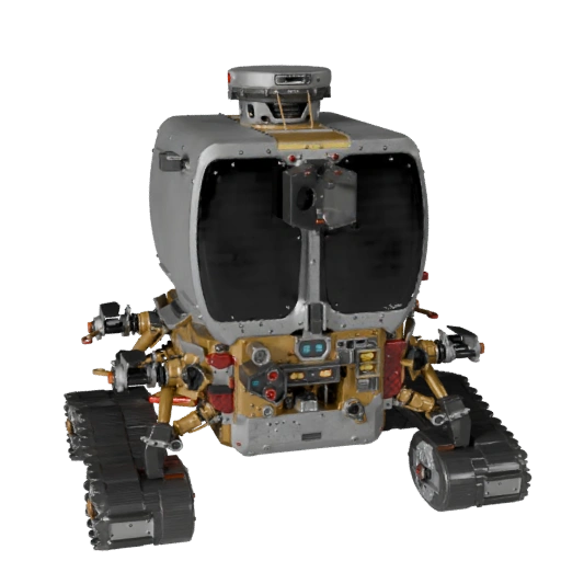 Лунный ровер 3D модель для Blender и игр - Реалистичный PBR