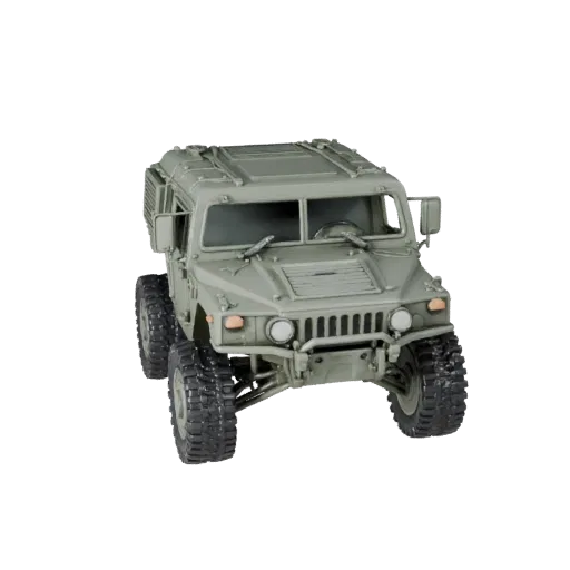 Печатаемая модель Humvee в формате STL, модель STL, изометрический вид, готовый к печати транспортный актив с массивной броне