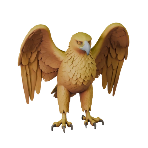 Высокополигональная 3D модель беркута - Детальный STL ресурс для печати