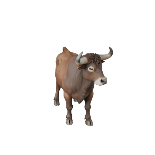 Реалистичный 3D бык - rigged PBR ассет для игр | Royalty-Free