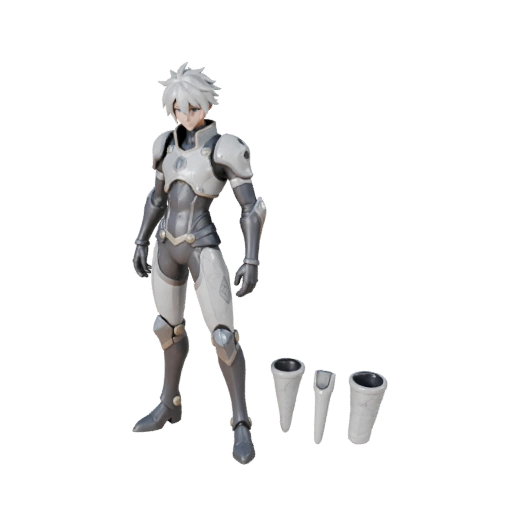 Аниме ВРАЖЕСКИЙ Маг Персонаж Модель - с ригом