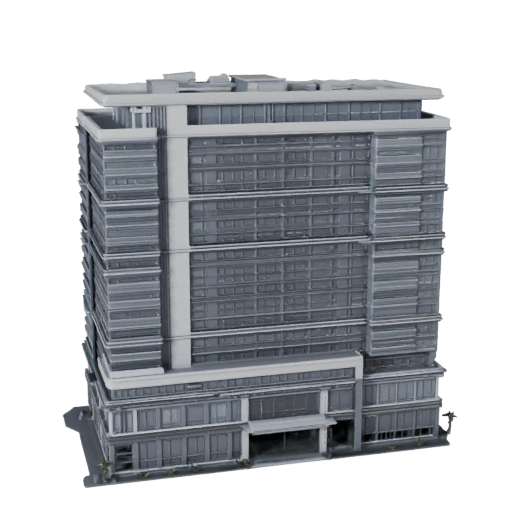 Prédio Sede de Banco Modelo 3D para Unreal - Ativo em Tempo Real