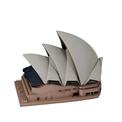 3D модель Сиднейского оперного театра для Blender - Рендер-ассет