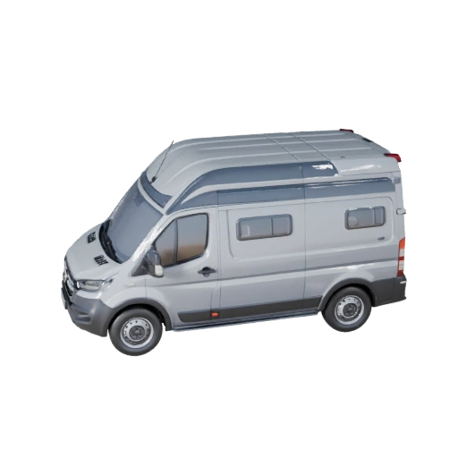 3D модель дома на колесах для Unity - Низкополигональный игровой ассет