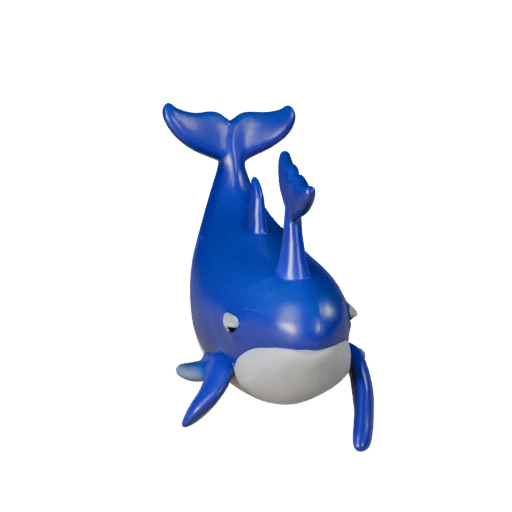 Мультяшная косатка 3D модель - Стилизованный ассет для анимации