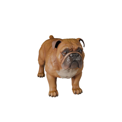 Высокополигональная 3D модель бульдога - Детальный STL актив для печати
