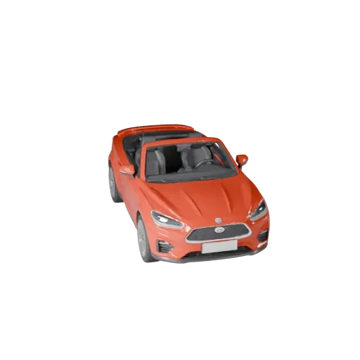 3D модель кабриолета для Unity - Низкополигональный игровой ассет
