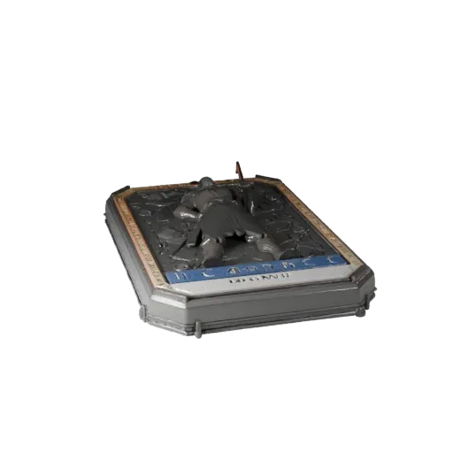 Коллекционная 3D-модель маркера цели стратегии, показывающая масштаб, студийный вид крупным планом