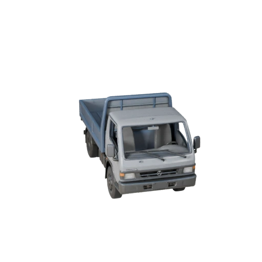 Бортовой грузовик 3D модель для Unity - Низкополигональный игровой ассет