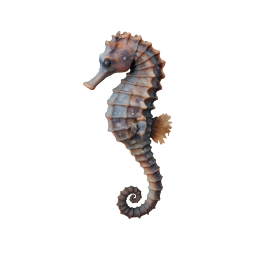 Реалистичный 3D модель морского конька - rigged PBR ассет для игр | PBR