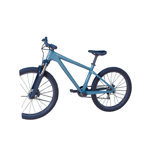 Низкополигональный горный велосипед 3D модель для Unity и Unreal