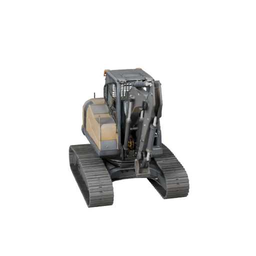 3D модель экскаватора-погрузчика для Unreal Engine - Готов к игре