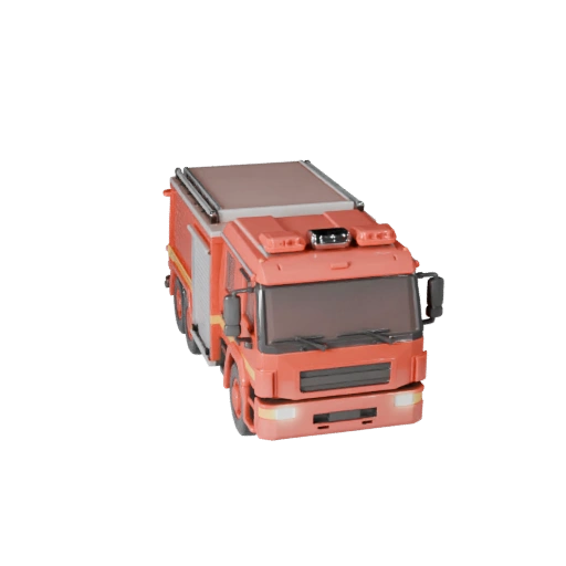 Печатная модель пожарной машины STL - Коллекционный дисплей