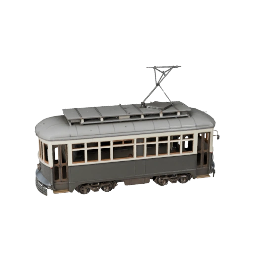 نموذج ثلاثي الأبعاد لعربة ترام قديمة لبرنامج Blender والألعاب - PBR