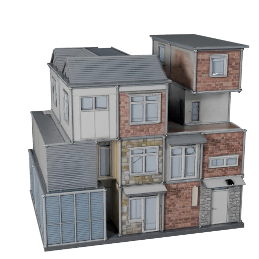 Modular Village Kit 3D Model - Realistic Archviz Asset