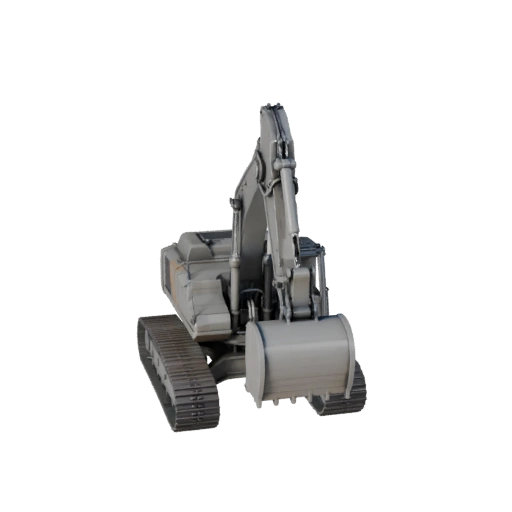 Печатный гусеничный экскаватор STL 3D модель для коллекционирования