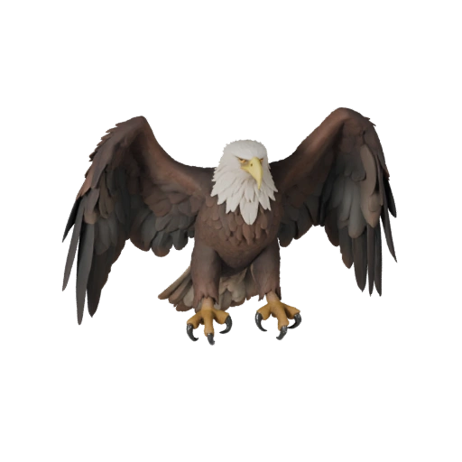 Белоголовый орлан 3D модель для Blender - PBR ассет с текстурами | PBR