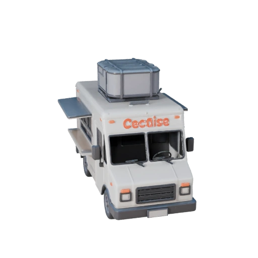 Печатный фудтрак STL Модель - Коллекционный дисплей (Legacy)