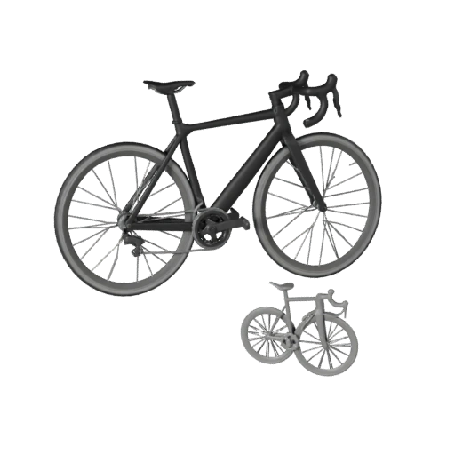 Печатный шоссейный велосипед STL 3D модель для коллекционных предметов и