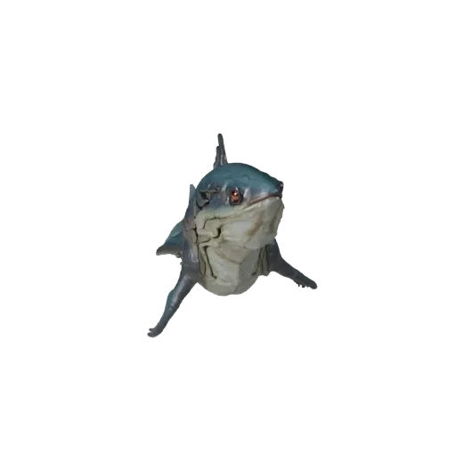 3D модель Марлина, вид сбоку, рендер дикой природы, готовый для Blender ассет животного с детализацией поверхности, корнями п