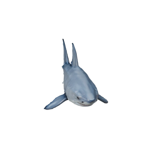 Реалистичная 3D модель большой белой акулы - rigged PBR ассет для игр