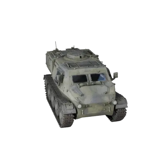 3D-модель бронированной машины пехоты, трехчетвертной студийный вид, готовый к работе в Blender актив техники с массивной бро