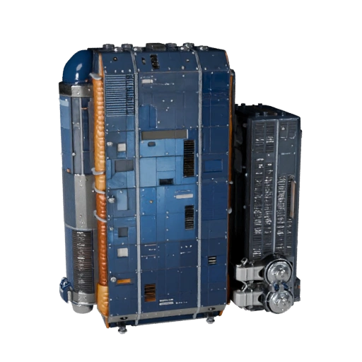 Грузовой космический корабль 3D Модель для Blender и игр - Реалистичный