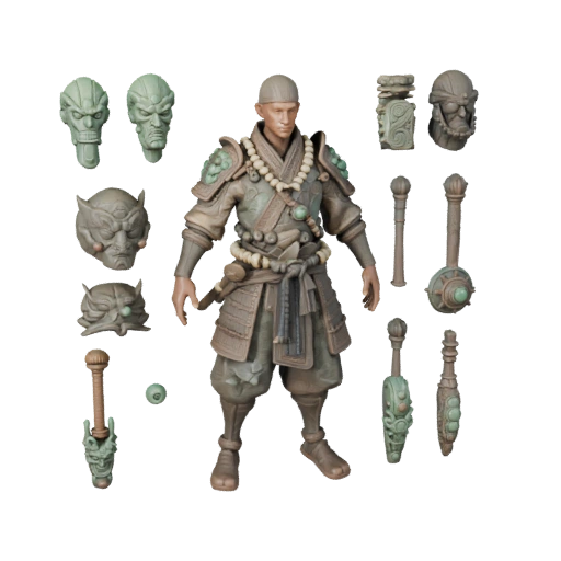 Персонаж Самурай в стиле Sci-Fi - с ригом