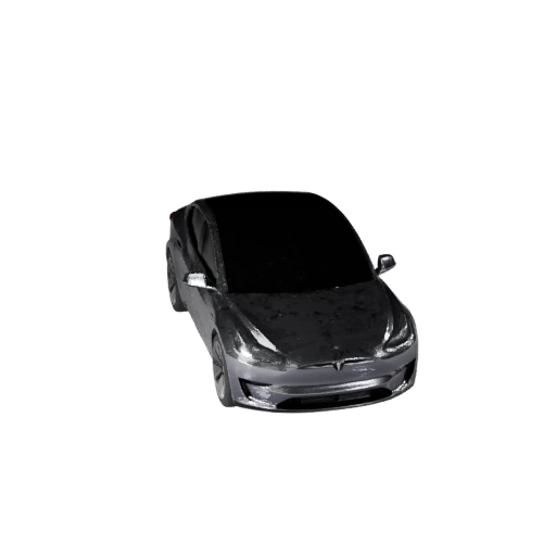 Реалистичный электро седан в стиле тесла 3D модель