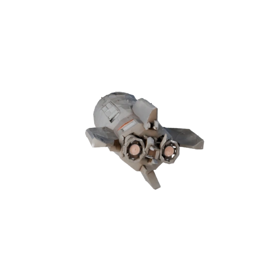 Низкополигональная 3D модель ракеты для Unity и Unreal PBR Asset