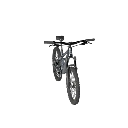 3D-модель горного велосипеда, трехчетвертной студийный вид, готовый к анимации актив транспортного средства с балансом рамы,