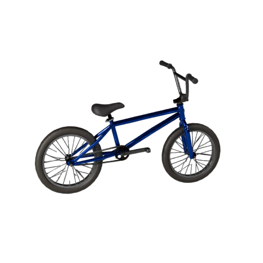 Низкополигональный BMX велосипед 3D модель для Unity и Unreal PBR Asset