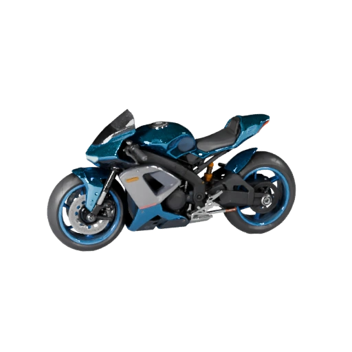 Киберпанк байк 3D модель для блендера - готовый к рендерингу ассет