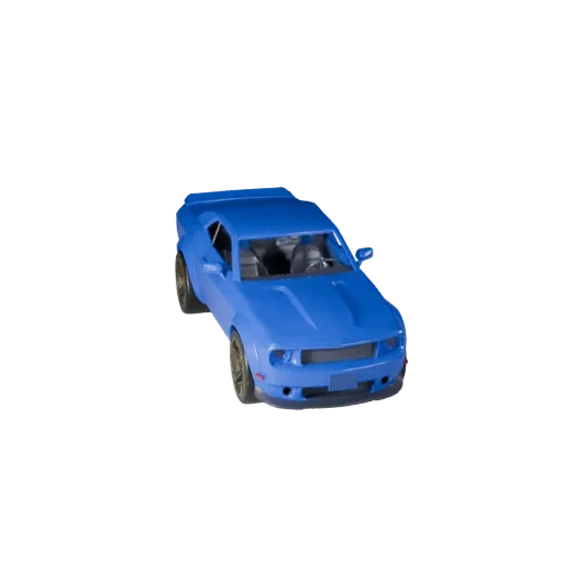 Печатаемая 3D-модель автомобиля в стиле маслкар в формате STL, изометрический вид, готовый к печати транспортный актив с лини
