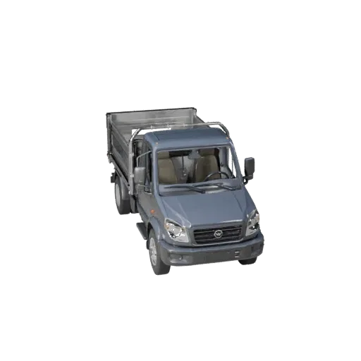 3D-модель эвакуатора, вид в три четверти в студии, готовый для Blender объект с рабочей массой автомобиля, обслуживаемым расс