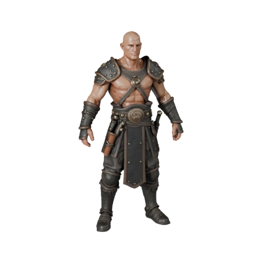 Средневековый ремесленник NPC из игры Medieval Assault - Персонаж с ригом