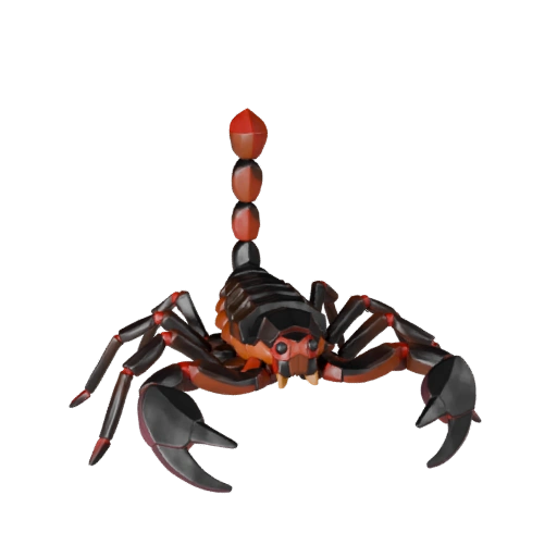 Высокополигональная 3D модель скорпиона - Детальный STL-ресурс для печати