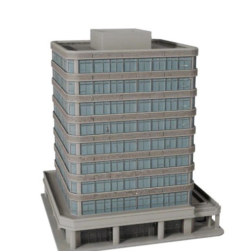 Печатная модель почтового отделения STL 3D - Масштабируемый печатный актив
