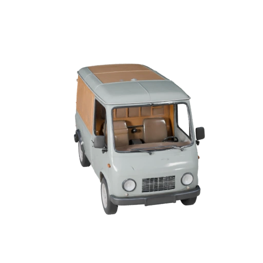 Винтажный фургон доставки 3D модель для Blender и игр - PBR