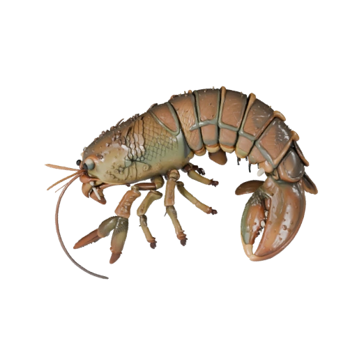 Мультяшный омар 3D модель - Стилизованный ассет для анимации | PBR