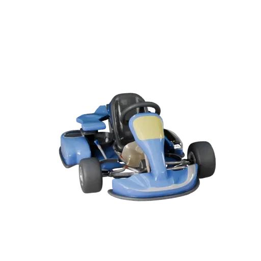 3D модель карта, вид в студии с трех четвертей, готовый к использованию в Blender актив с специально разработанным силуэтом,