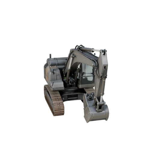 3D модель мини-экскаватора для Blender - Реалистичный PBR