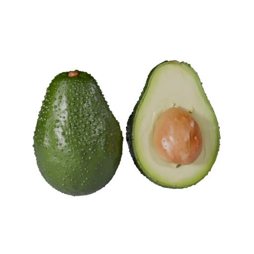 Avocado Half 3D Render Asset for E-commerce Stores