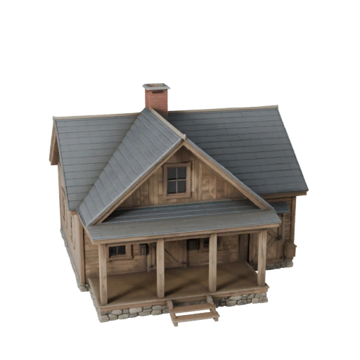 Casale High Poly 3D per Archviz per Architettura