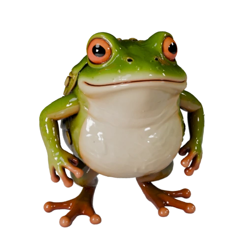Мультяшная жаба 3D модель - стилизованный ассет для анимации | PBR