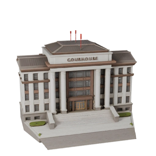 Courthouse 3D Model - Realistic Archviz Asset for Architecture