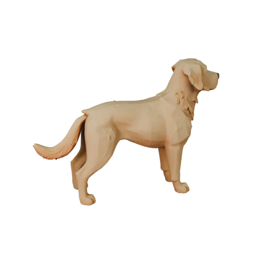 Высокополигональная 3D модель собаки породы лабрадор ретривер - STL ресурс для печати