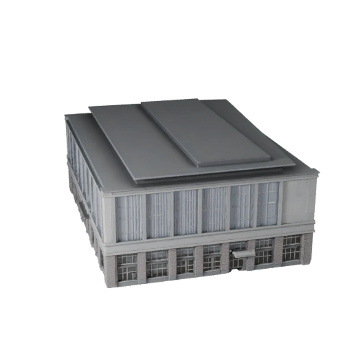 Modello 3D Stazione dei Pompieri - Asset Realistico Archviz per Architettura