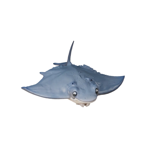 Мультяшный скат 3D модель - Стилизованный ассет для анимации | PBR
